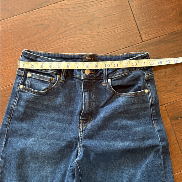 Quince Women's Bella Wide-Leg Stretch Dark Indigo Jeans - Picture 3 of 5